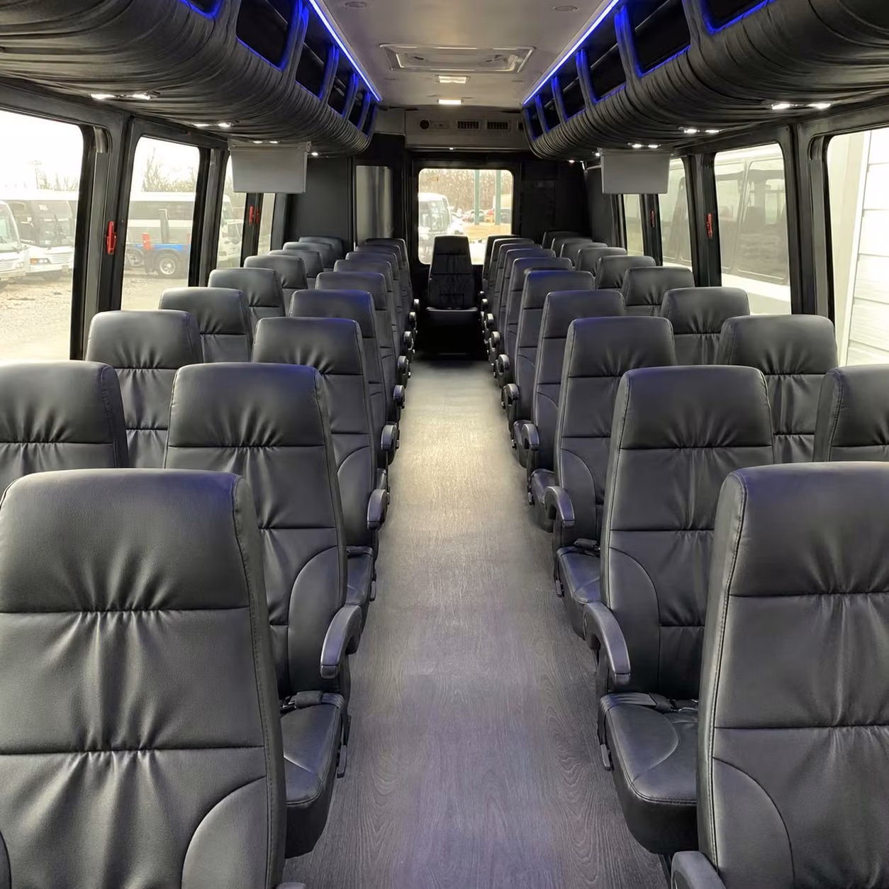28 passenger minibus inside