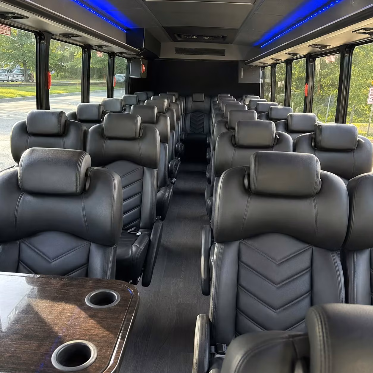 35 passenger minibus inside