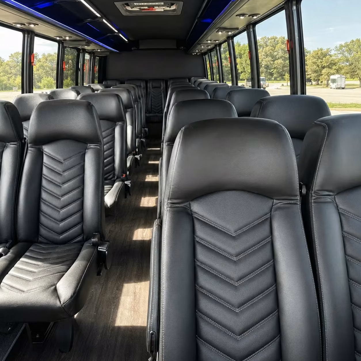 35 passenger minibus interior