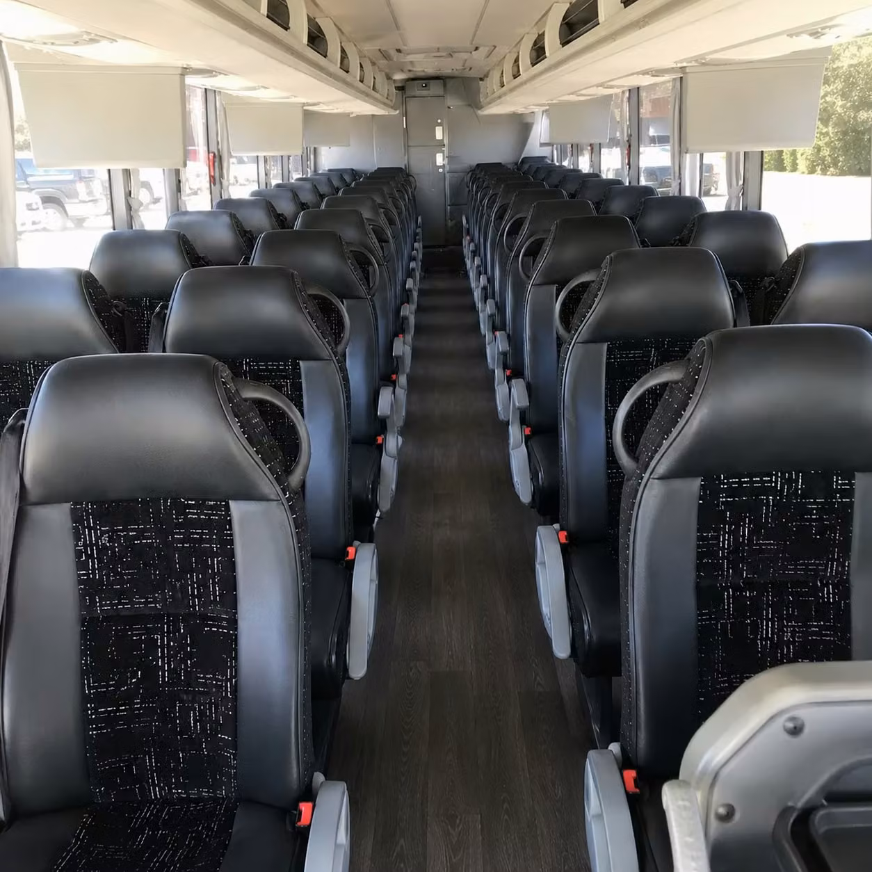oklahoma city charter bus interior
