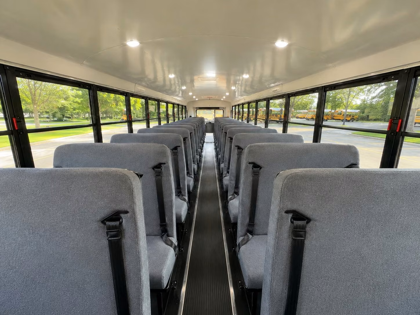 school bus inside