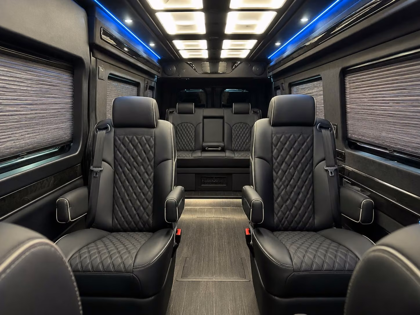 sprinter van with driver inside